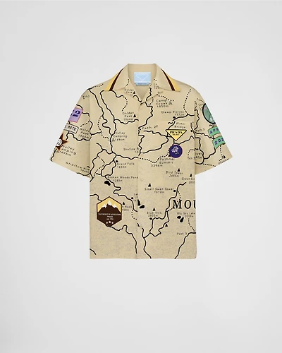 Timecapsule printed cotton shirt