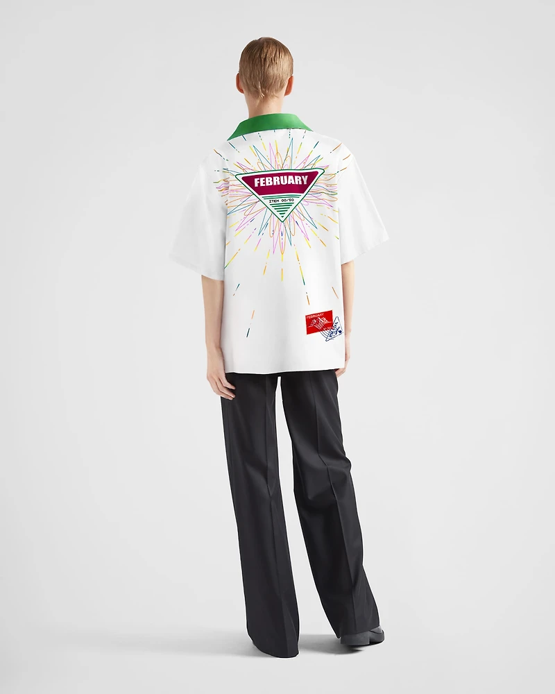 Timecapsule printed cotton shirt