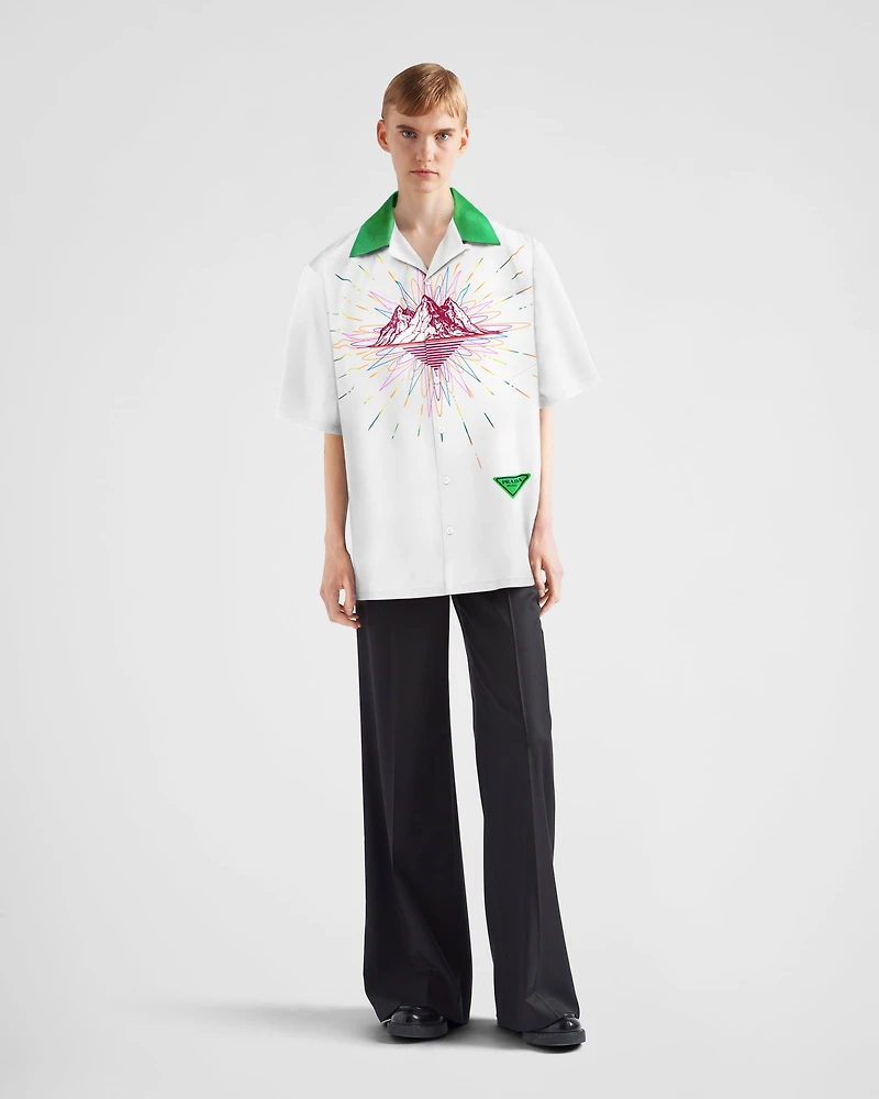 Timecapsule printed cotton shirt