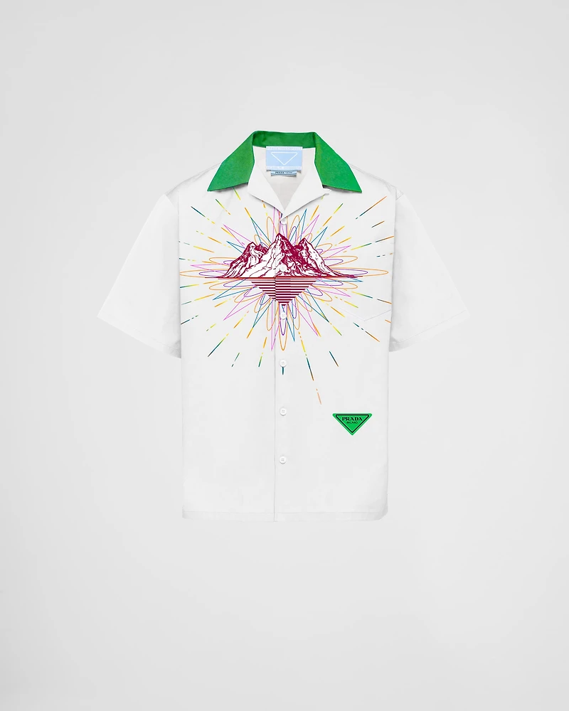 Timecapsule printed cotton shirt