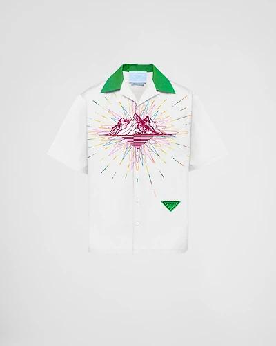 Timecapsule printed cotton shirt