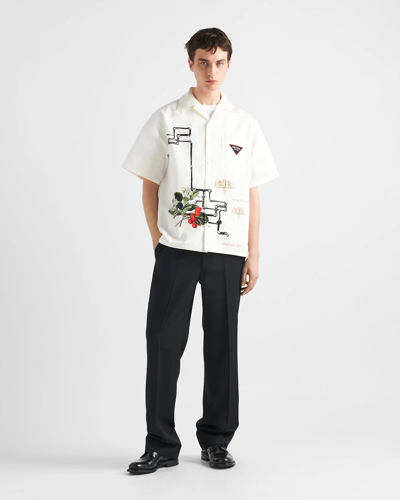 Timecapsule printed cotton shirt