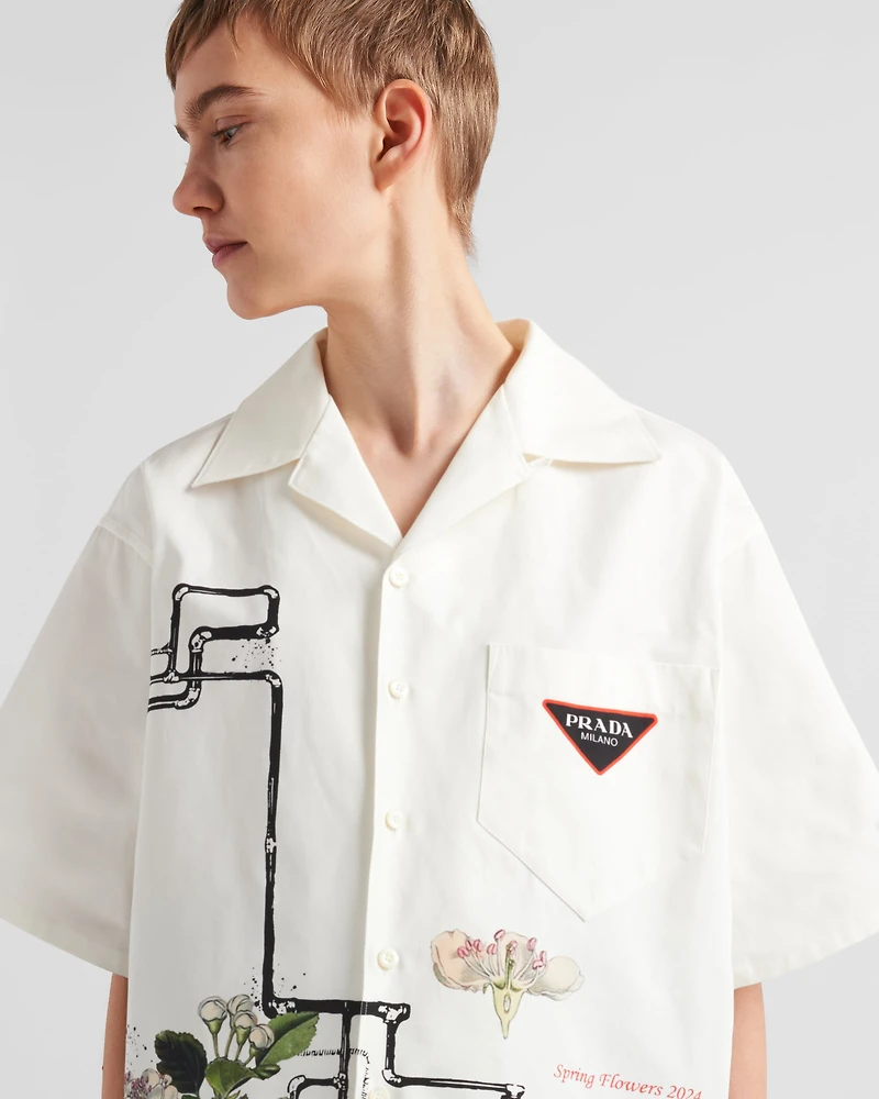 Timecapsule printed cotton shirt