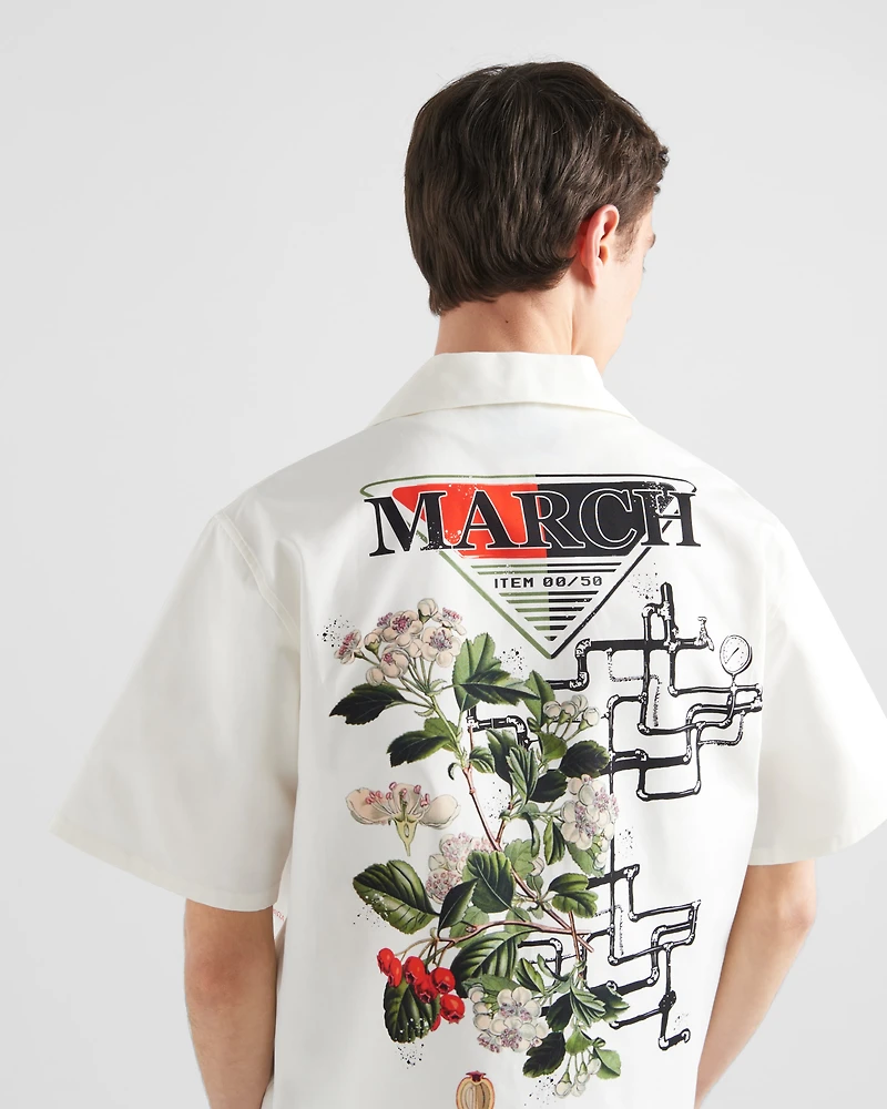 Timecapsule printed cotton shirt