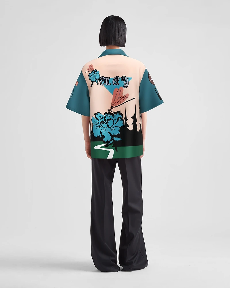 Timecapsule printed cotton shirt