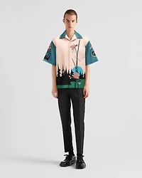 Timecapsule printed cotton shirt