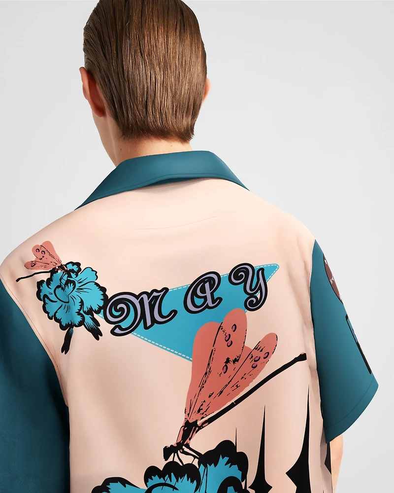 Timecapsule printed cotton shirt