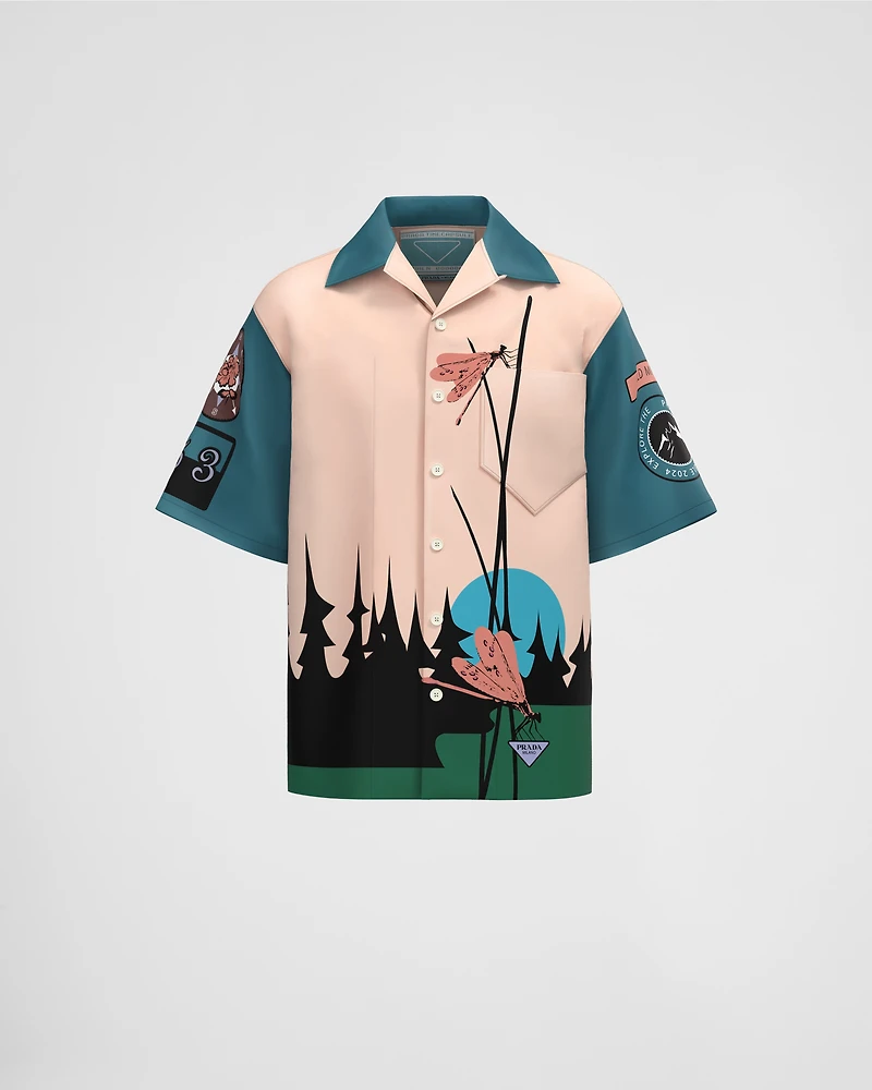 Timecapsule printed cotton shirt
