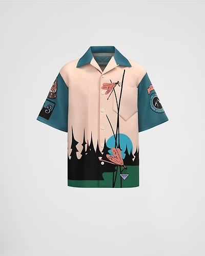 Timecapsule printed cotton shirt