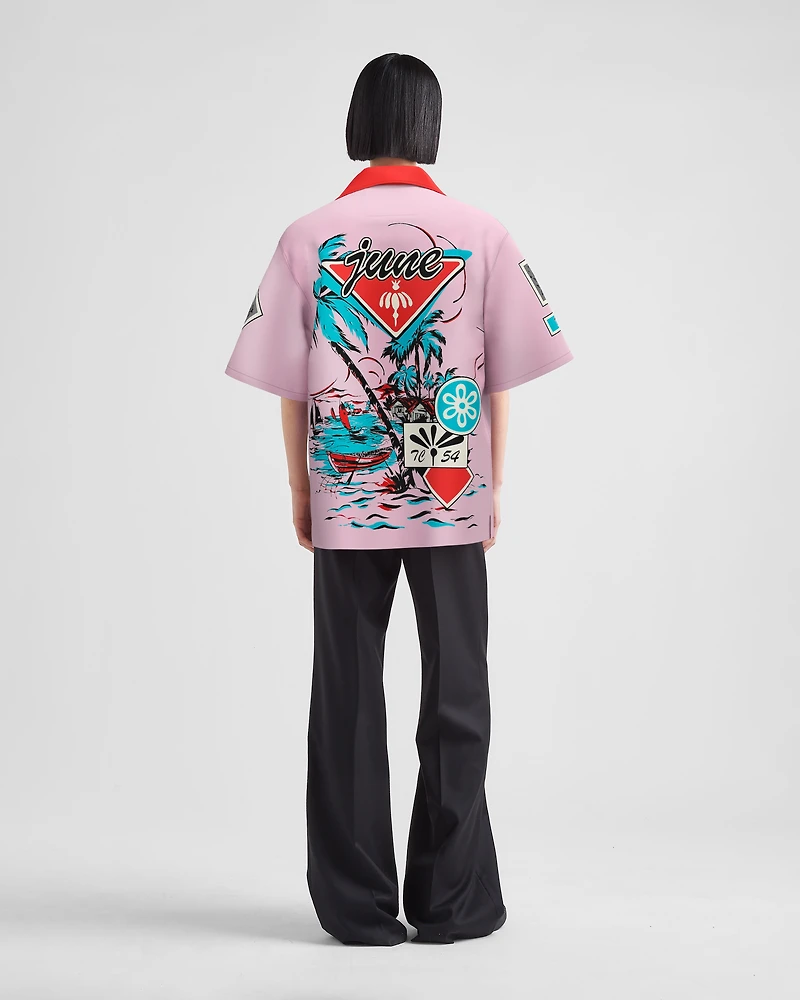Timecapsule printed cotton shirt
