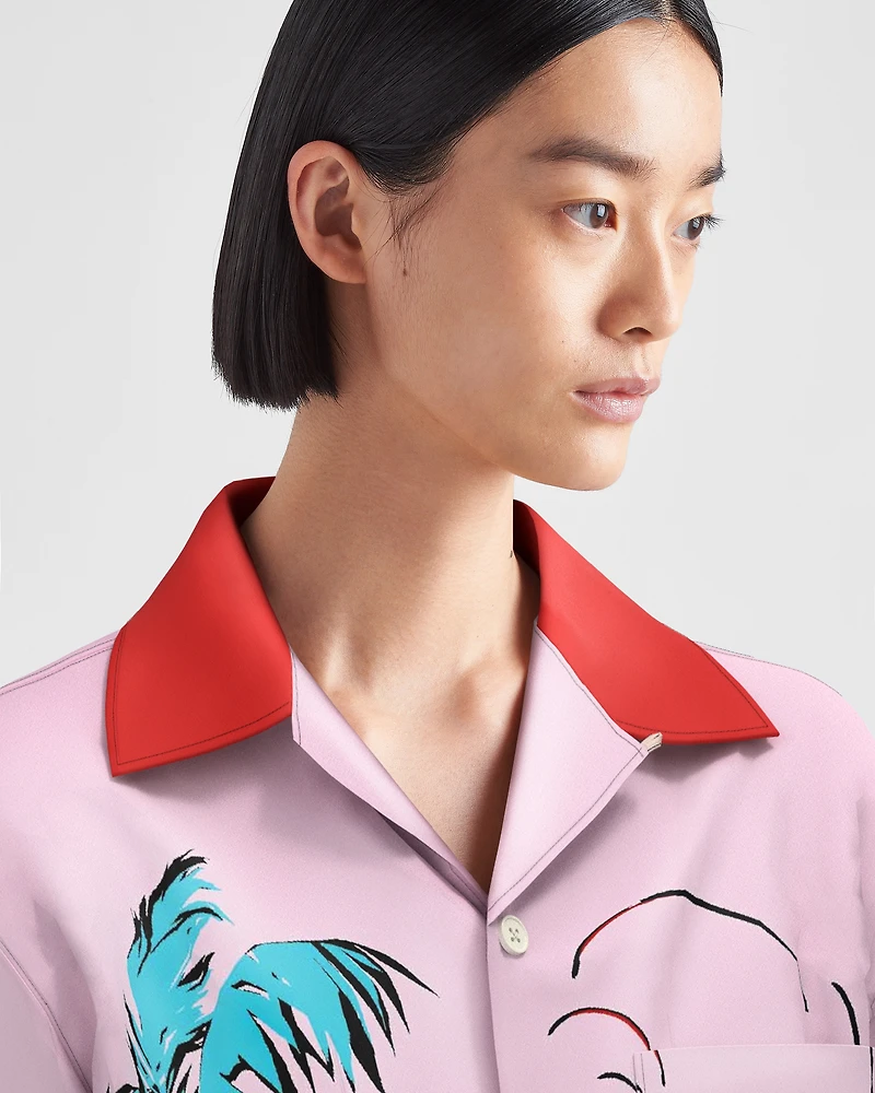 Timecapsule printed cotton shirt