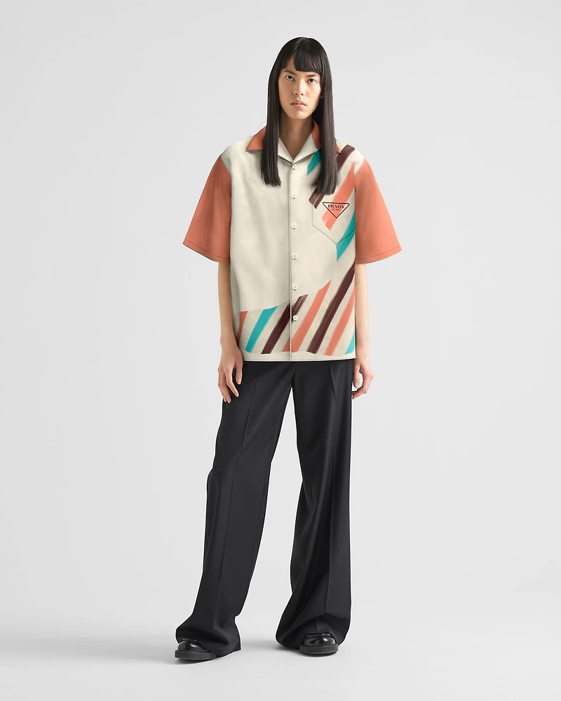Timecapsule printed cotton shirt