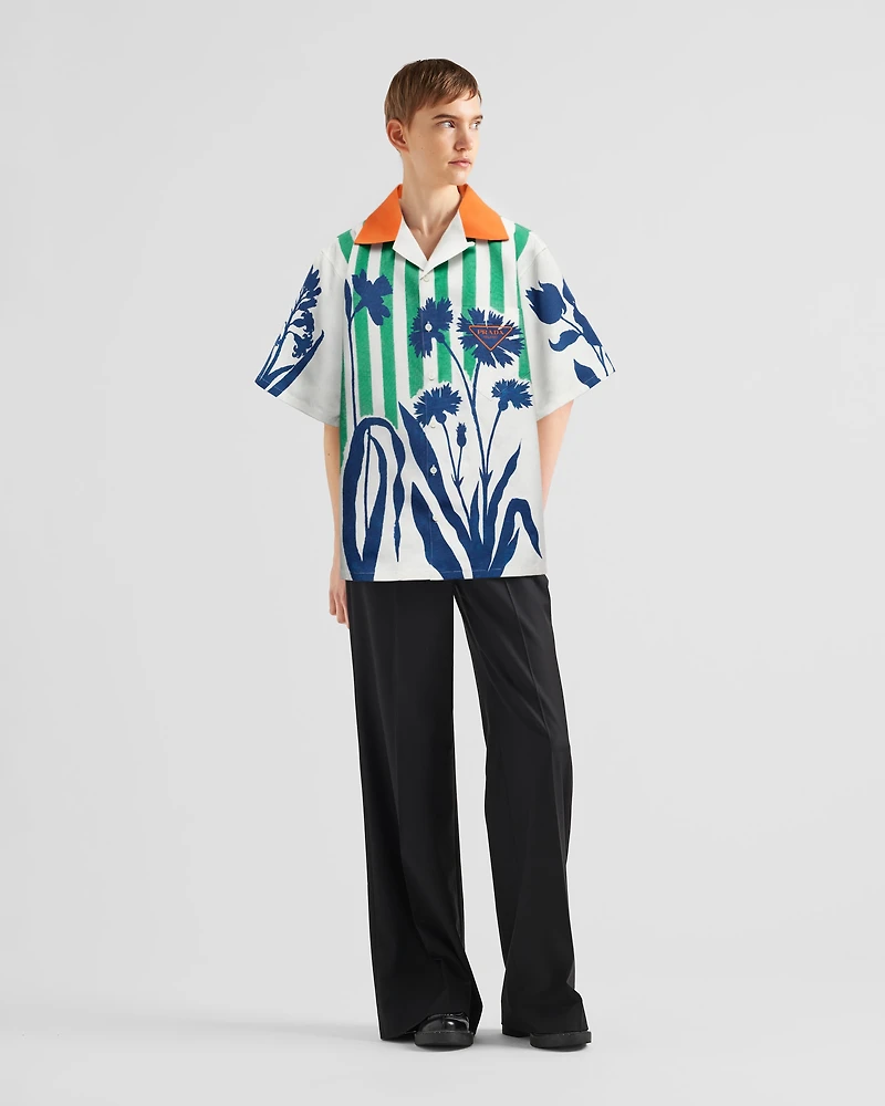 Timecapsule printed cotton shirt
