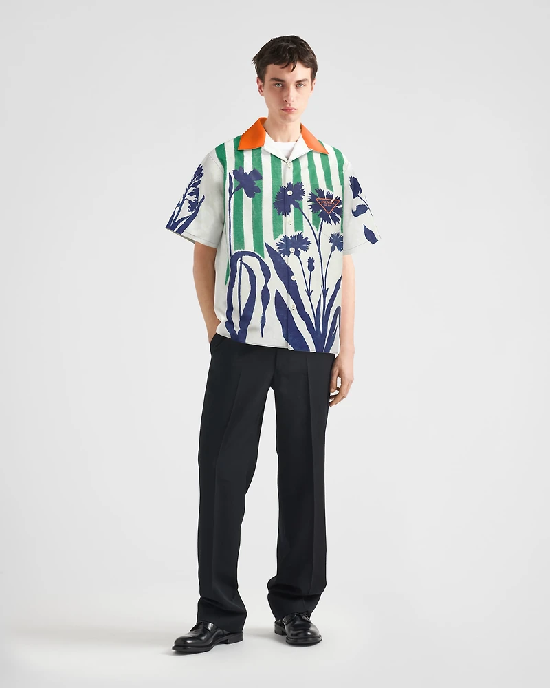 Timecapsule printed cotton shirt