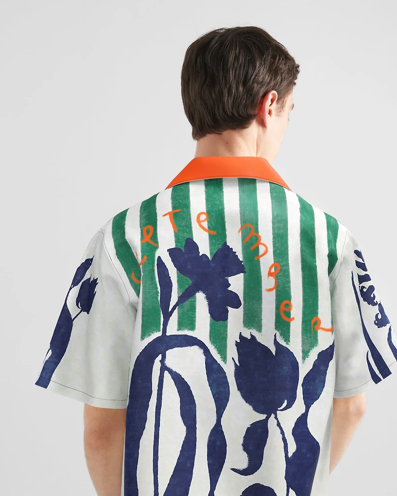 Timecapsule printed cotton shirt