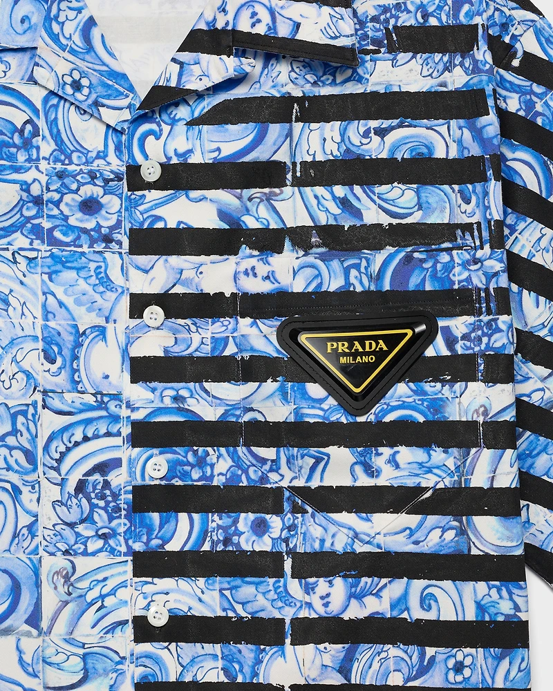 Timecapsule printed cotton shirt