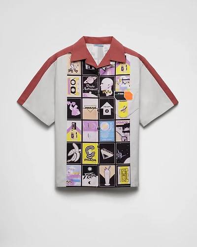 Timecapsule printed cotton shirt