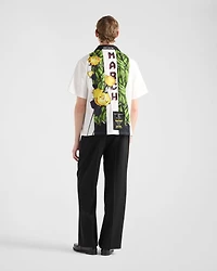 Timecapsule printed technical cotton shirt