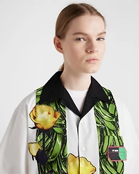 Timecapsule printed technical cotton shirt