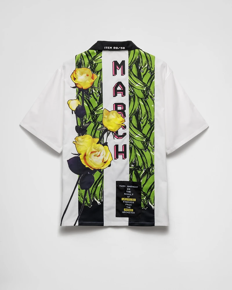 Timecapsule printed technical cotton shirt