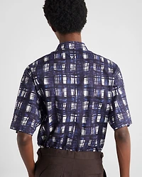Short-sleeved cotton shirt