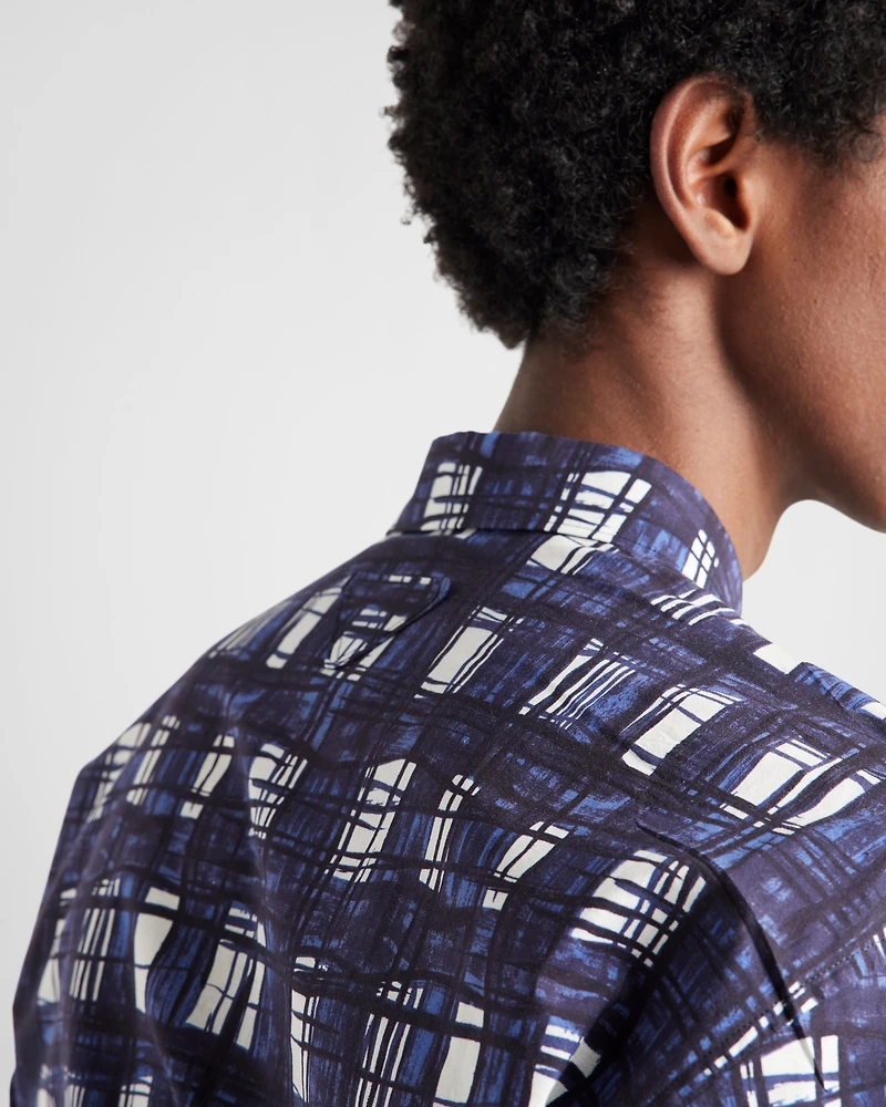 Short-sleeved cotton shirt