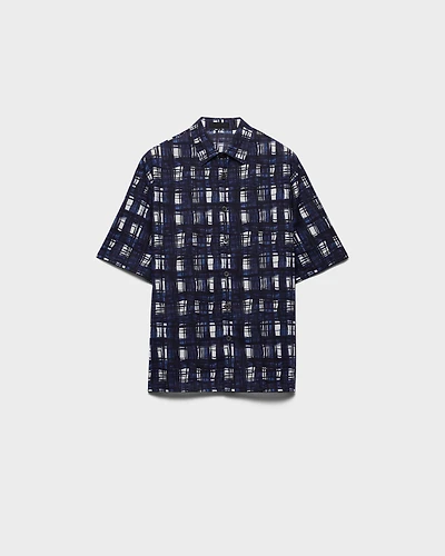 Short-sleeved cotton shirt