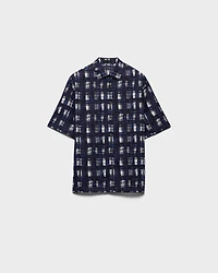 Short-sleeved cotton shirt