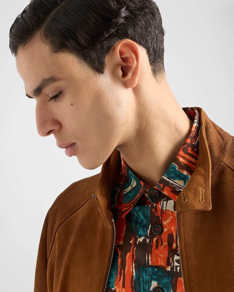 Short-sleeved cotton shirt