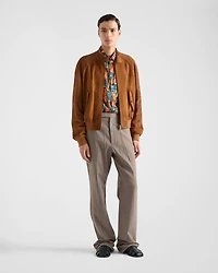 Short-sleeved cotton shirt