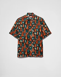 Short-sleeved cotton shirt