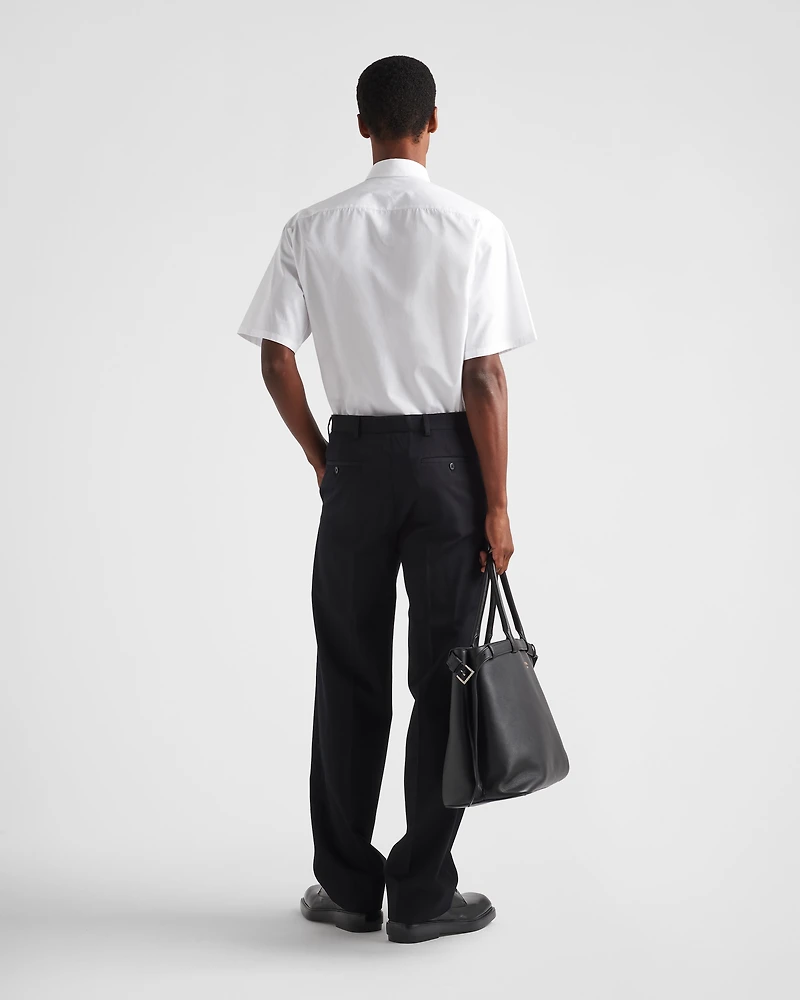 Short-sleeved cotton shirt