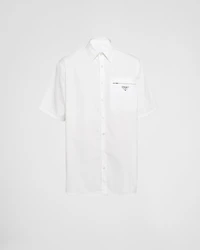 Short-sleeved cotton shirt