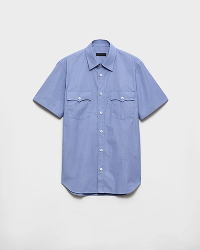 Short-sleeved cotton shirt