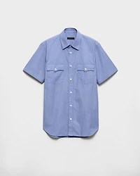Short-sleeved cotton shirt