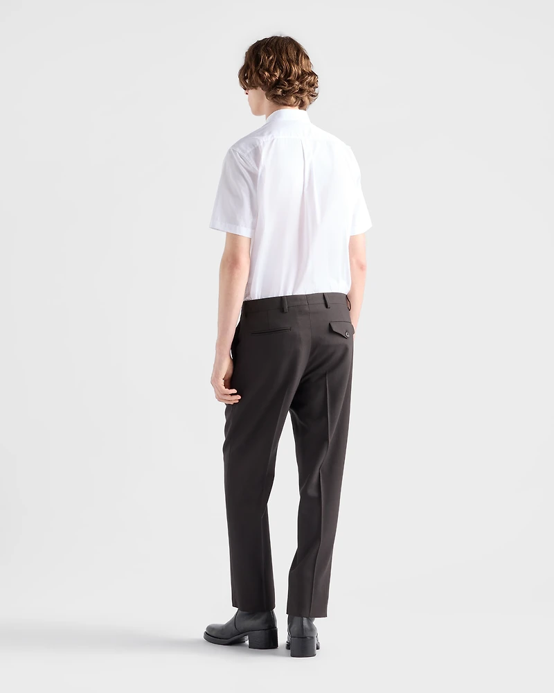 Short-sleeved cotton shirt