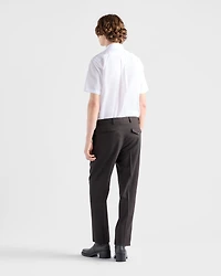 Short-sleeved cotton shirt
