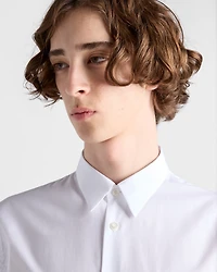 Short-sleeved cotton shirt