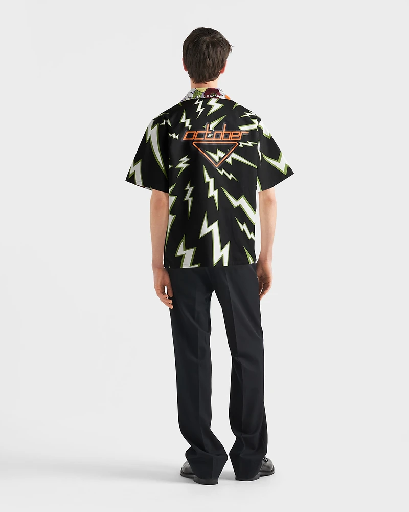 Timecapsule printed cotton shirt