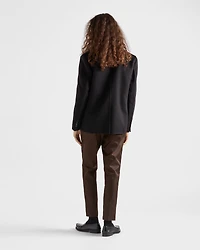 Single-breasted cashmere jacket
