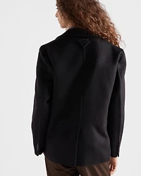 Single-breasted cashmere jacket