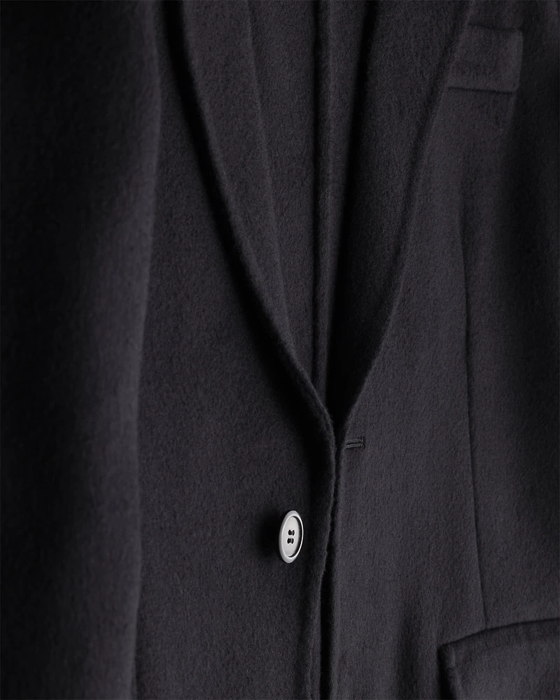 Single-breasted cashmere jacket