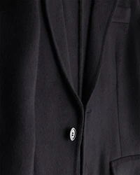 Single-breasted cashmere jacket