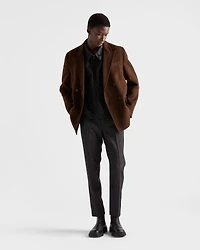 Double-breasted cashmere jacket