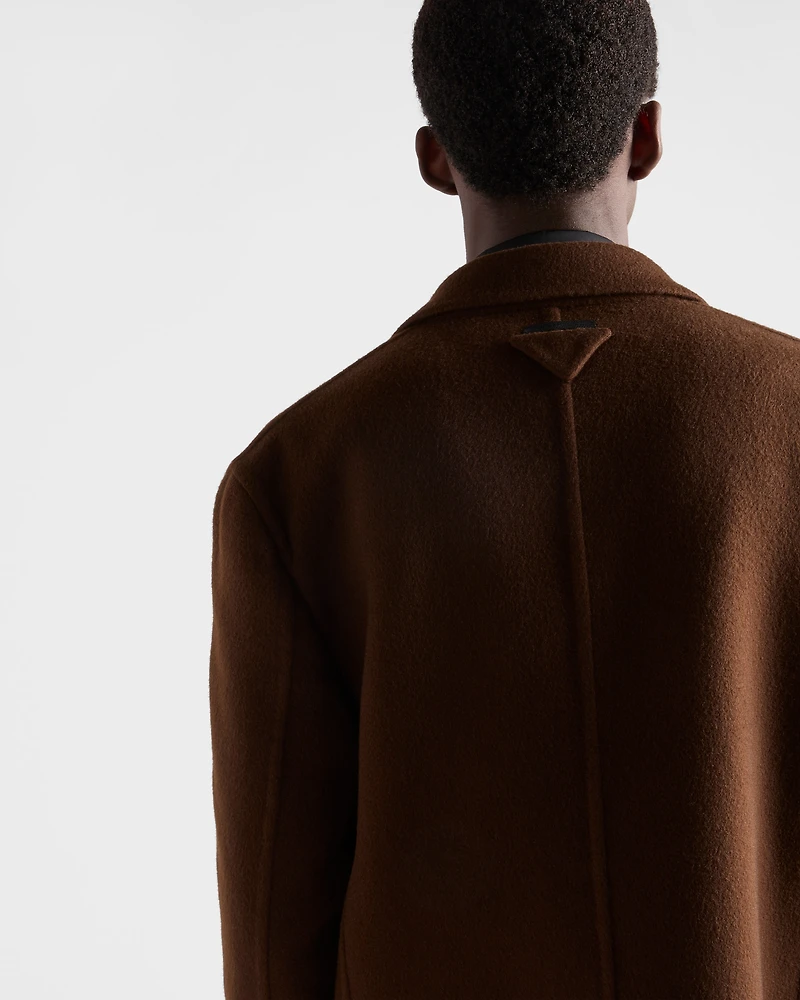 Double-breasted cashmere jacket