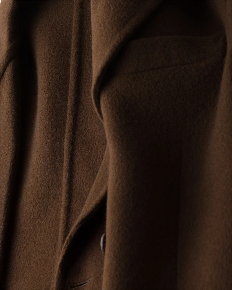 Double-breasted cashmere jacket