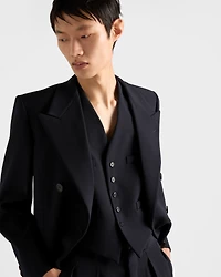Single-breasted wool vest