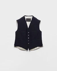 Single-breasted wool vest