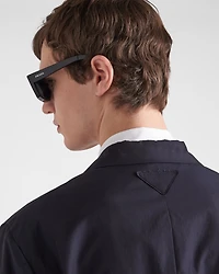 Single-breasted cotton jacket