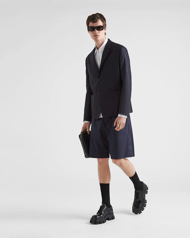 Single-breasted cotton jacket
